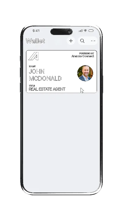 Integración con Apple Wallet — tarjeta de presentación digital de Anexus Connect