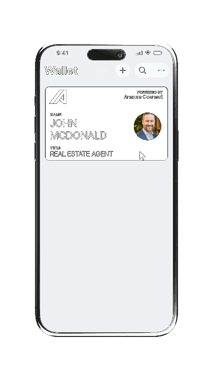 Apple Wallet integration — Anexus Connect digital business card